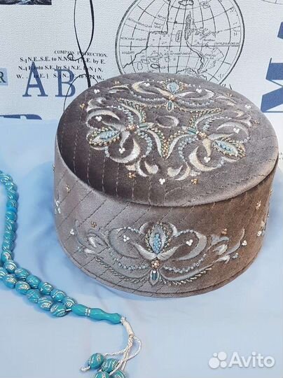 Тюбетейка серая