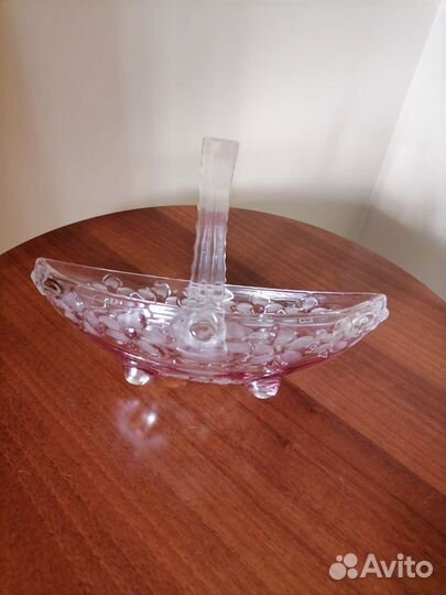 Ваза лодочка с ручкой