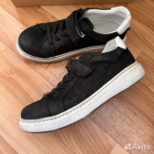 Туфли- кеды кожа 34 р