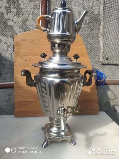 Самовар с чайником