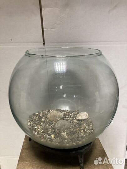 Аквариум 20л. круглый на подставке СССР