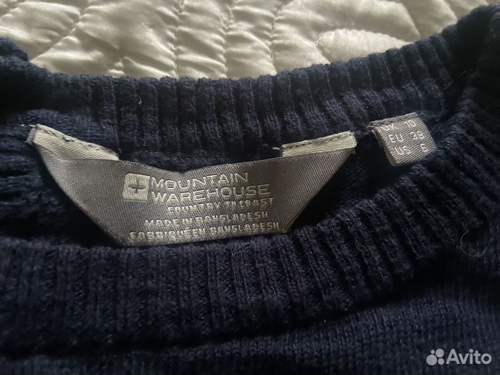 Джемпер синий в белую полоску