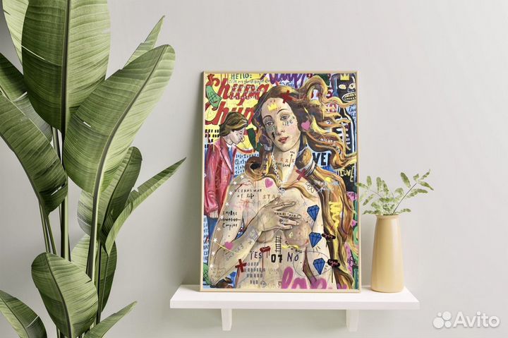 Картина Постер Поп Арт Бенкси Энди Ворхол Венера