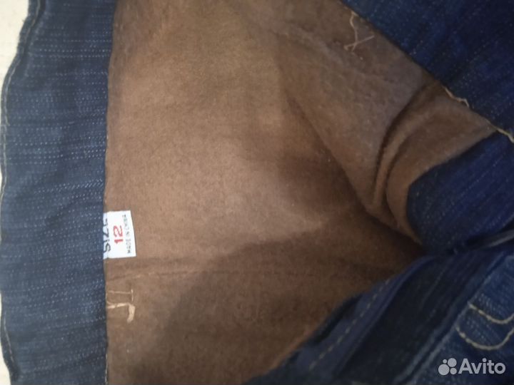Джинсы утепленные для девочки 140