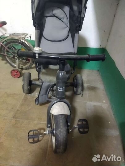 Детский велосипед коляска