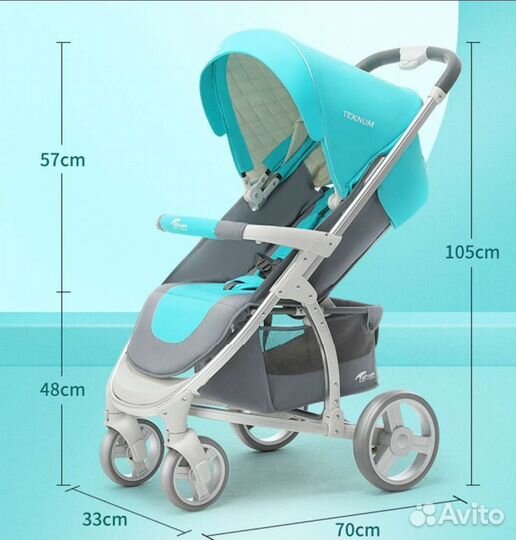 Коляска 3 в 1 teknum