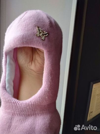 Шапка шлем для девочки 54