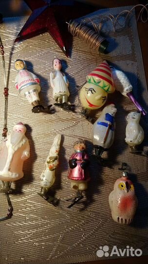 Новогодние игрушки СССР советские 50е годы