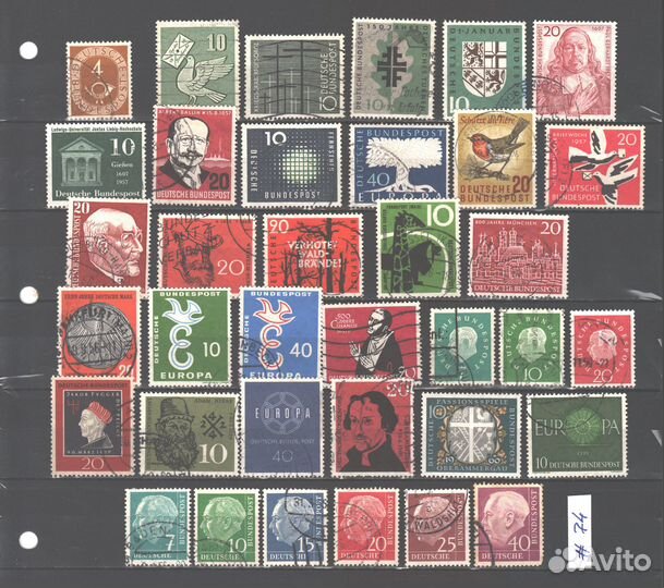 Фрг (почтовые марки, 50-е гг.) #74