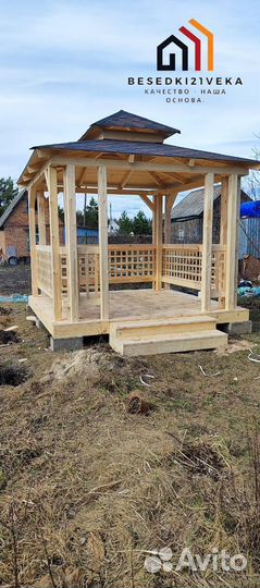 Беседка садовая под ключ