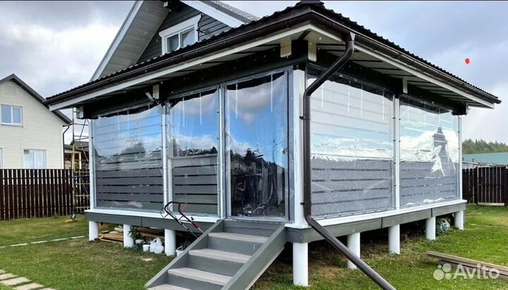 Мягкие окна Шторы пвх234