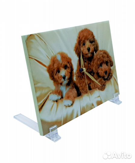 Декоративные часы той пудель