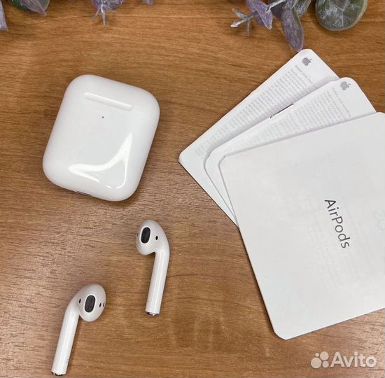 AirPods 2 +чехол+гарантия