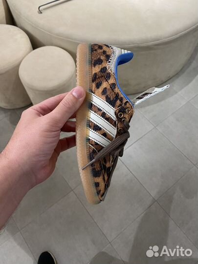 Кроссовки Adidas Samba wales bonner leopard