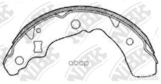 Колодки тормозные барабанные задние NiBK FN0030