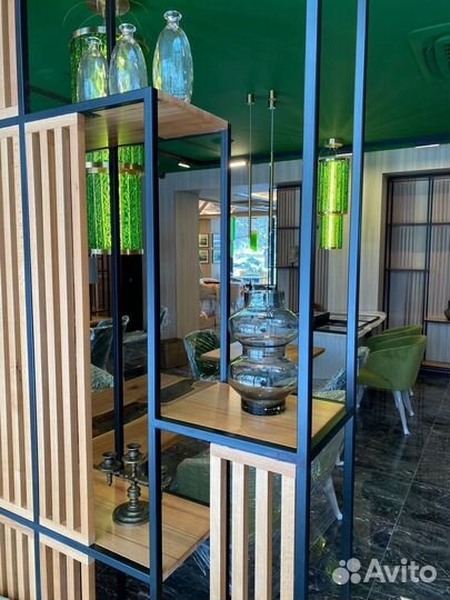 Стеллажи и реечные перегородки из массива