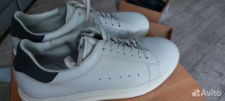 Мужские кожаные кеды 43