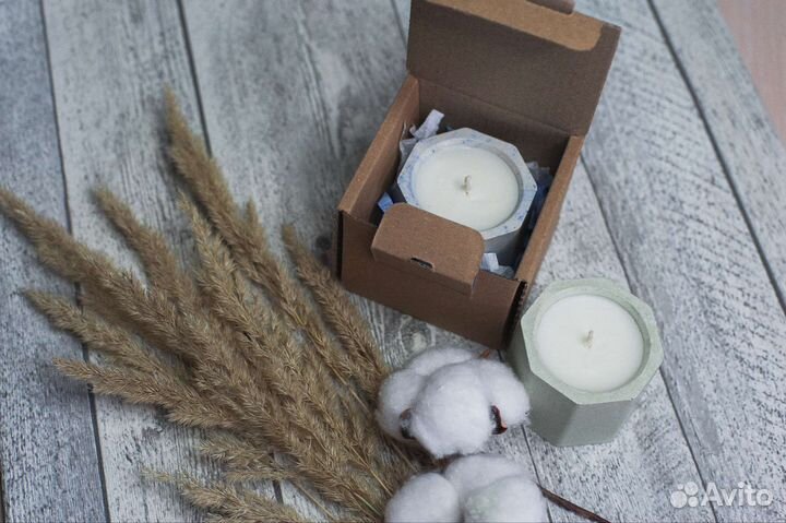 Подарочный набор свечи из соевого воска