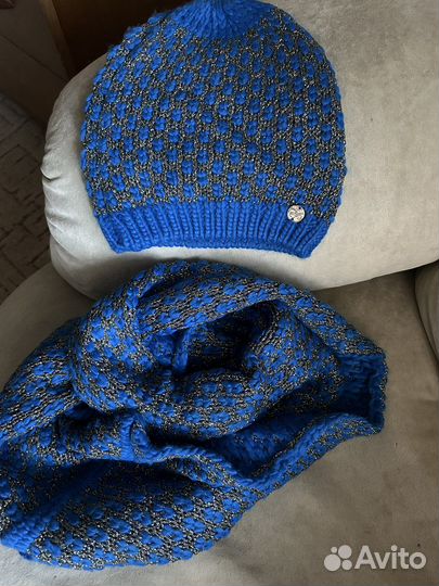 Комплект шапка и снуд женский Италия
