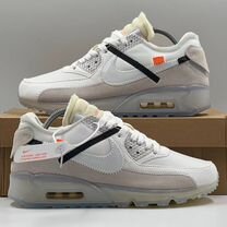 Nike air max 90 off white 41-45 мужские кроссовки