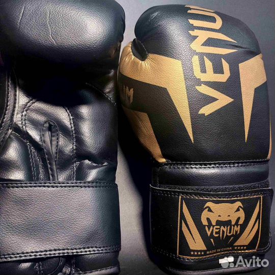 Боксерские перчатки Venum DX Black Gold