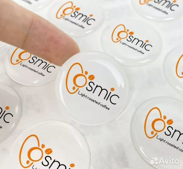 Эпоксидная смола, наклейка 3Д