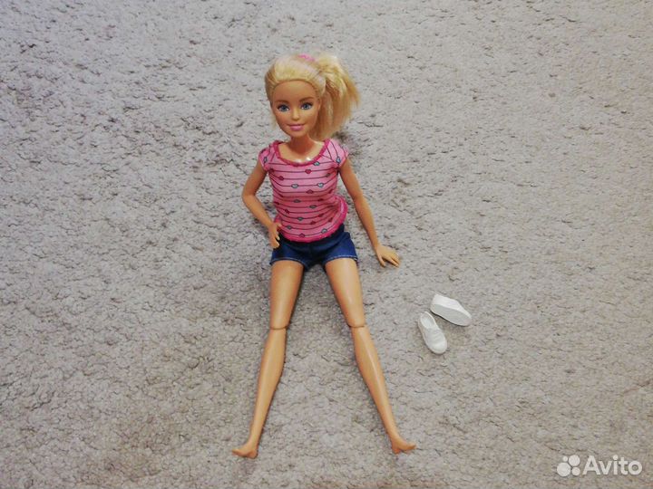 Кукла Барби с собакой и щенками