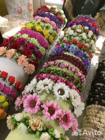 Ободки из цветов