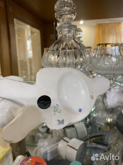 Новогодняя Статуэтка дикобраз СССР клеймом