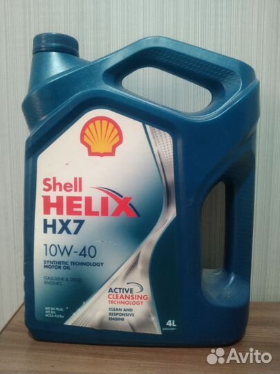 Масло моторное 10w40 шелл