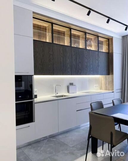 Кухня с антресолями под заказ