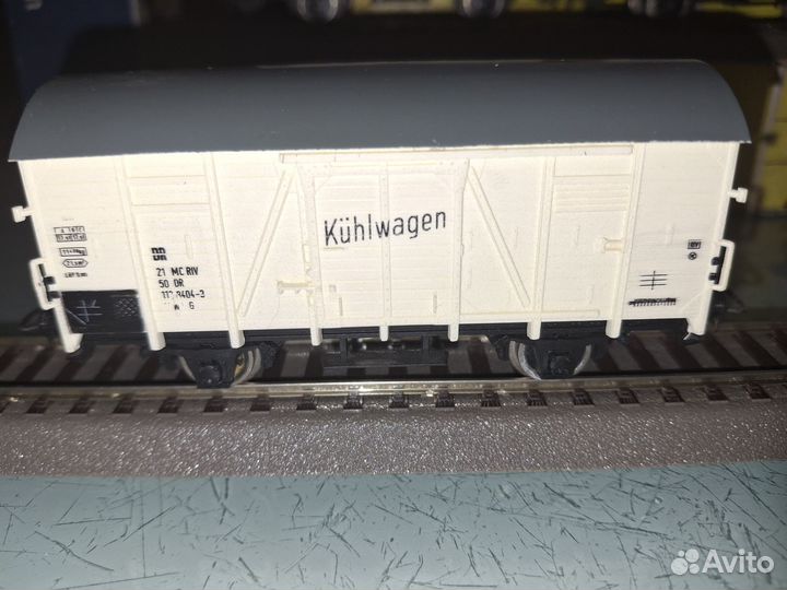 Железная дорога Рiko,двухосные рефрижераторы ГДР