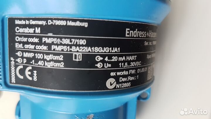 Датчики давления Endress+ Hauser Сerabar T M