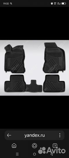 Ковры в салон автомобиля гранта универсал крос