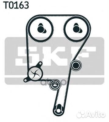 Комплект ремня грм+водяной насос vkmc06604 Skf