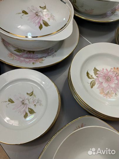 Столовый сервиз Дулево Хризантемы 1992