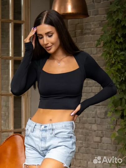 Спортивный топ бра s m 42-44 лонгслив