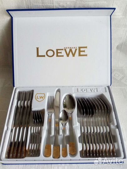 Набор столовых приборов Германия золото