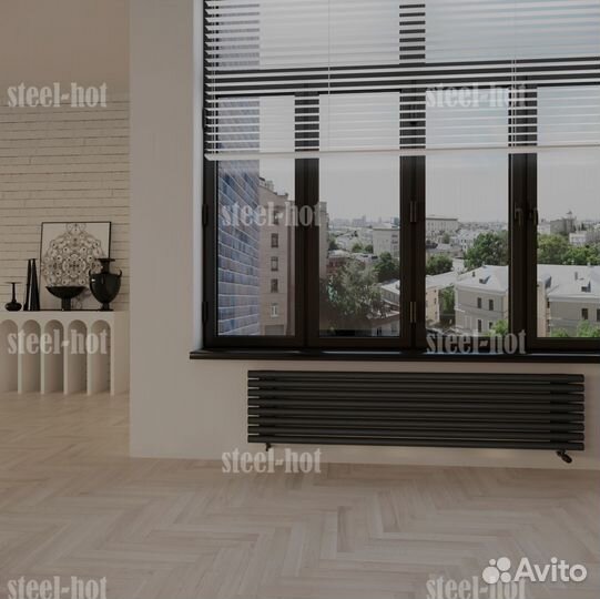 Горизонтальный трубчатый радиатор Steel-Hot от про