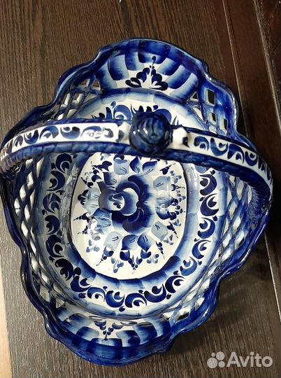 Фруктовница и конфетница Гжельский фарфор