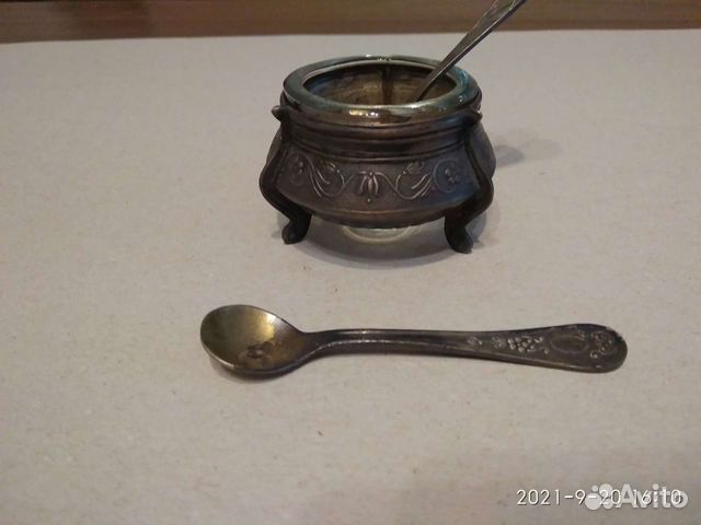 Солонка мельхиоровая