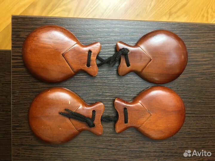 Кастаньеты Испанские из красного дерева