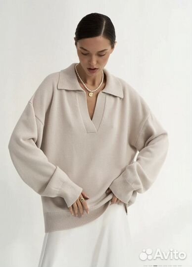 Джемпер женский Le Vertyver шерсть оверсайз