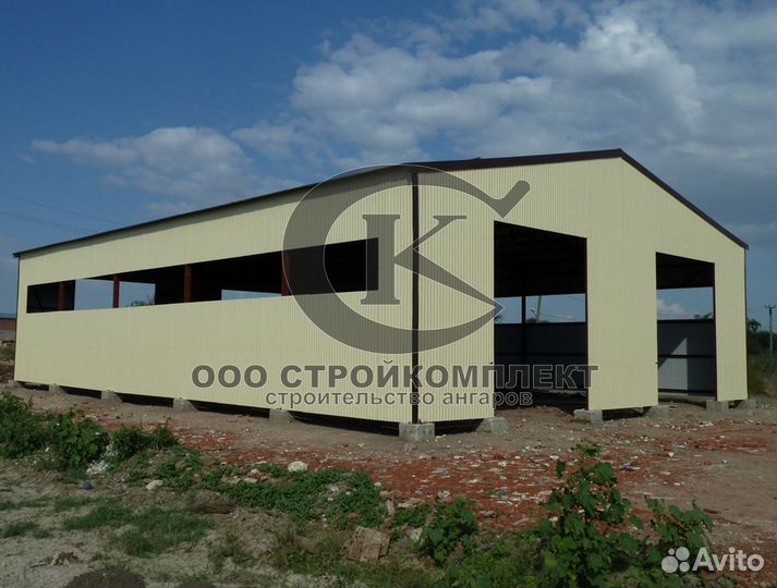 Ангар под ключ монтаж собственные бригады xc781