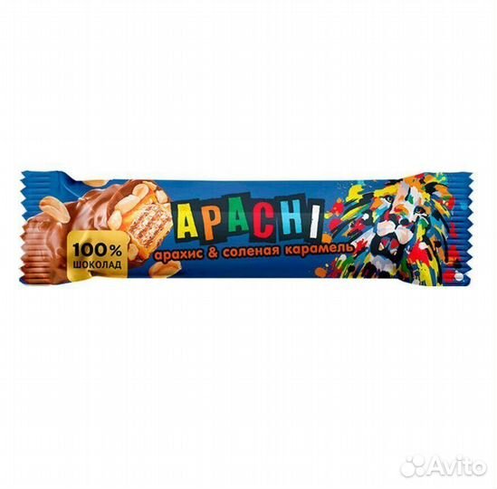 Батончик Apachi Вафельный с Солёной Карамелью и
