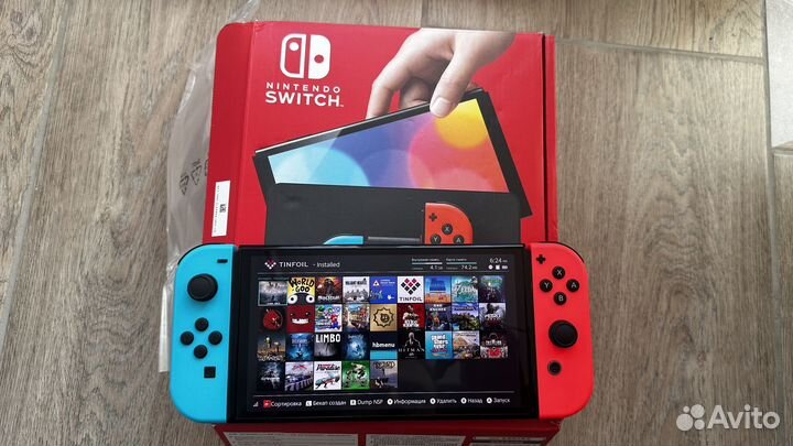 Новая Прошитая Nintendo Switch Oled 192 gb