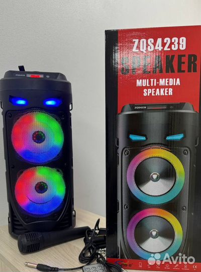 Музыкальная колонка с караоке блютуз