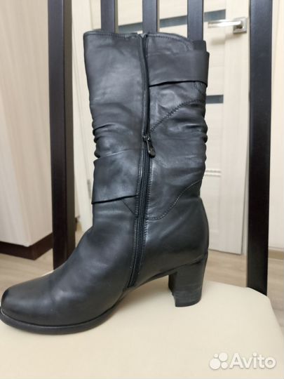 Сапоги женские зимние натуральная кожа