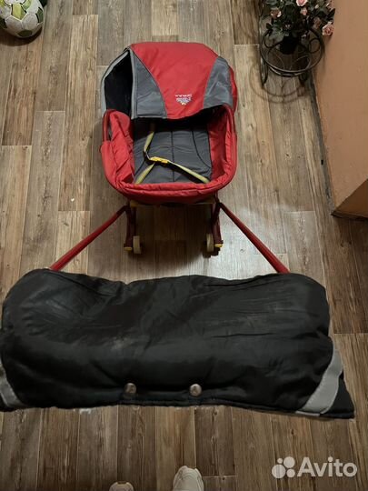 Санки с колесиками