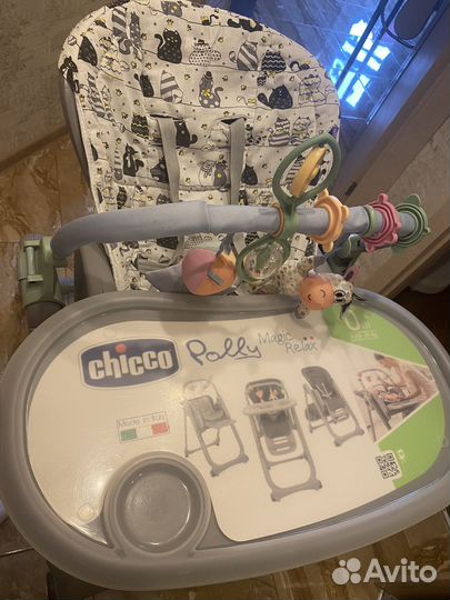 Стульчик для кормления chicco polly magic relax